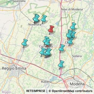 Mappa Via V. Gambara, 42015 Correggio RE, Italia (6.76526)