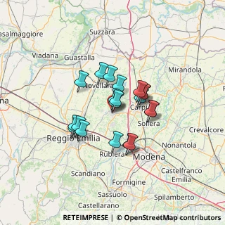 Mappa Via V. Gambara, 42015 Correggio RE, Italia (9.5665)