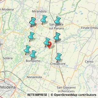 Mappa Via D. Giliberti, 41017 Ravarino MO, Italia (6.72636)