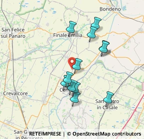 Mappa Via Salvi, 44042 Cento FE, Italia (6.57667)