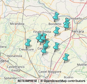 Mappa Via Salvi, 44042 Cento FE, Italia (10.93833)