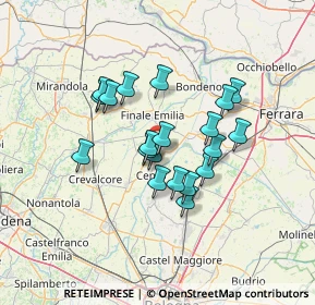 Mappa Via Salvi, 44042 Cento FE, Italia (10.746)