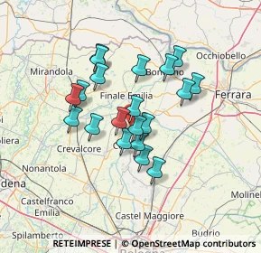 Mappa Via Salvi, 44042 Cento FE, Italia (11.0285)