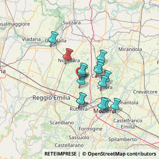 Mappa Via Eugenio Curiel, 42021 Correggio RE, Italia (10.76933)