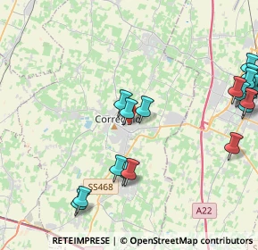 Mappa Via Eugenio Curiel, 42015 Correggio RE, Italia (5.6245)