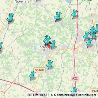 Mappa Via Eugenio Curiel, 42015 Correggio RE, Italia (6.036)