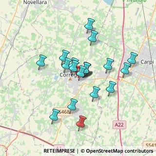 Mappa Via Eugenio Curiel, 42015 Correggio RE, Italia (2.9395)