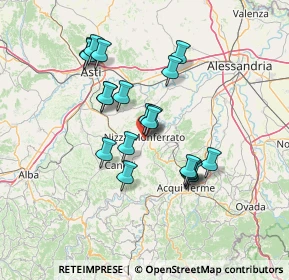 Mappa SS 592 Canelli - Alba, 14049 Nizza Monferrato AT, Italia (12.0435)