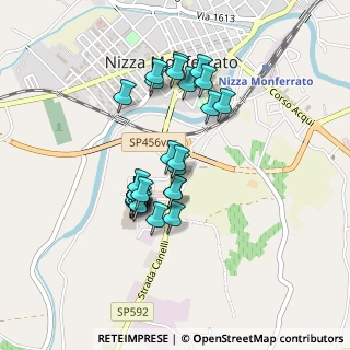 Mappa SS 592 Canelli - Alba, 14049 Nizza Monferrato AT, Italia (0.37241)