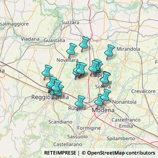 Mappa Via Augusto Righi, 42015 Correggio RE, Italia (10.651)