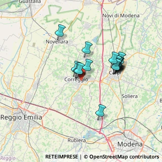 Mappa Via Augusto Righi, 42015 Correggio RE, Italia (5.95158)