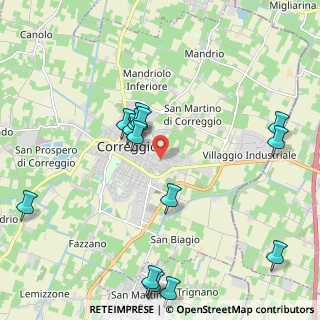 Mappa Viale Vittorio Saltini, 42015 Correggio RE, Italia (2.38786)