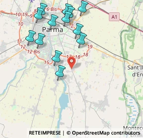 Mappa SP513, 43123 Parma PR, Italia (4.48538)