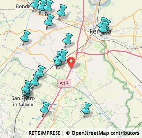 Mappa A13, 44028 Poggio Renatico FE, Italia (9.8225)