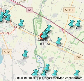 Mappa Via Bandiera, 42049 Sant'Ilario d'Enza RE, Italia (5.6685)