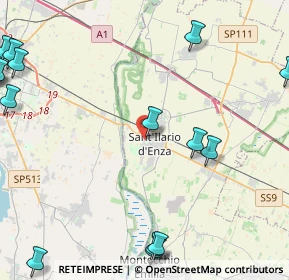 Mappa Via Bandiera, 42049 Sant'Ilario d'Enza RE, Italia (7.2985)