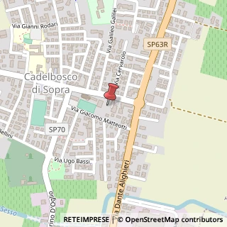 Mappa Via Mons. Saccani, 1, 42023 Cadelbosco di Sopra RE, Italia, 42023 Cadelbosco di Sopra, Reggio nell'Emilia (Emilia Romagna)