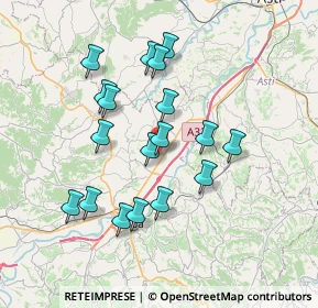 Mappa 12050 Magliano Alfieri CN, Italia (6.72611)