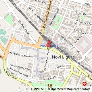 Mappa Via Paolo Giacometti, 59, 15067 Novi Ligure, Alessandria (Piemonte)