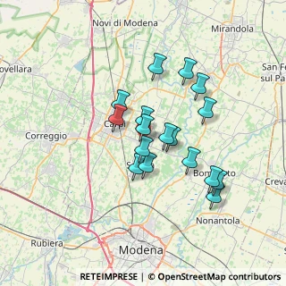 Mappa Via Fratelli Rosselli, 41010 Limidi MO, Italia (5.76882)