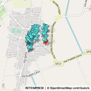Mappa Via Donatori di Sangue, 44023 Lagosanto FE, Italia (0.36286)
