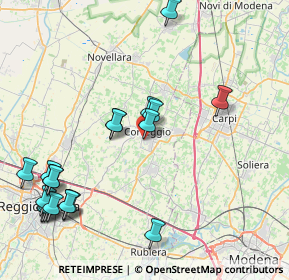 Mappa Via Sergio Gelsomini, 42015 Correggio RE, Italia (10.067)