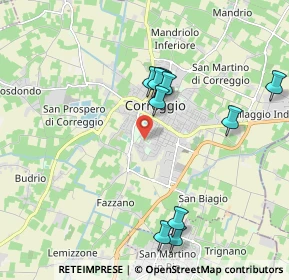 Mappa Via Sergio Gelsomini, 42015 Correggio RE, Italia (1.91364)