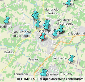 Mappa Via Sergio Gelsomini, 42015 Correggio RE, Italia (2.379)