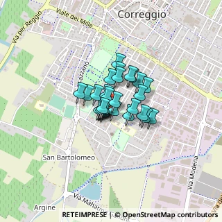 Mappa Via Sergio Gelsomini, 42015 Correggio RE, Italia (0.22069)