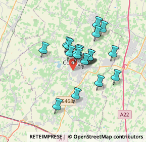 Mappa Via Sergio Gelsomini, 42015 Correggio RE, Italia (2.682)