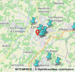 Mappa Via Guernica, 42015 Correggio RE, Italia (1.70727)