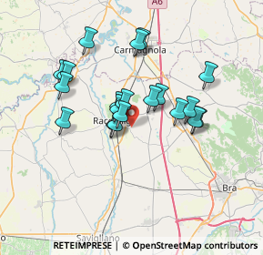 Mappa Nucleo Tagliata, 12035 Racconigi CN, Italia (5.9615)