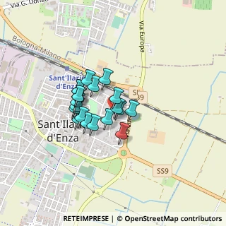 Mappa Via Federico Fellini, 42049 Sant'Ilario d'Enza RE, Italia (0.2895)