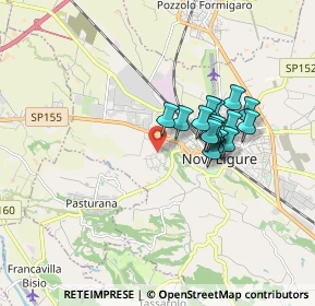Mappa Via Sandro Pertini, 15067 Novi Ligure AL, Italia (1.3625)