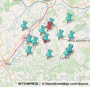 Mappa VIA CANELLI, 14055 Costigliole D'asti AT, Italia (6.43867)