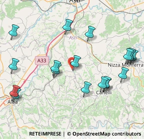 Mappa VIA CANELLI, 14055 Costigliole D'asti AT, Italia (10.1165)