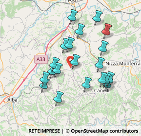 Mappa VIA CANELLI, 14055 Costigliole D'asti AT, Italia (6.9125)