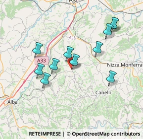 Mappa VIA CANELLI, 14055 Costigliole D'asti AT, Italia (7.12909)