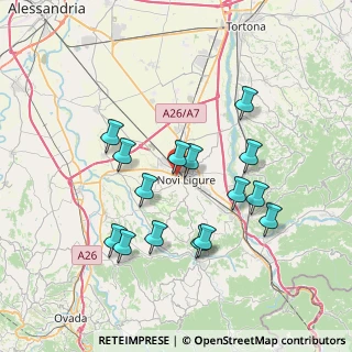 Mappa Via Ovada, 15067 Novi Ligure AL, Italia (7.05667)