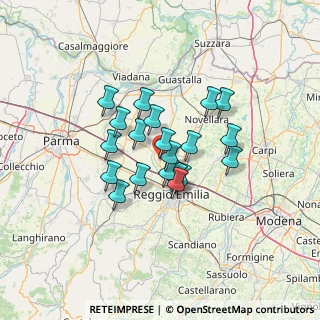 Mappa Via Martiri della Bettola, 42023 Cadelbosco di Sopra RE, Italia (9.7705)