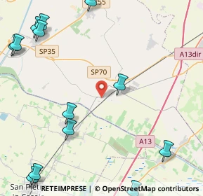 Mappa Via Delvia, 44028 Poggio Renatico FE, Italia (6.62143)