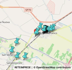 Mappa Via Delvia, 44028 Poggio Renatico FE, Italia (1.307)