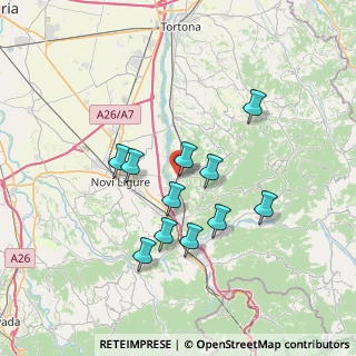 Mappa Via Circonvallazione, 15063 Cassano Spinola AL, Italia (6.23636)