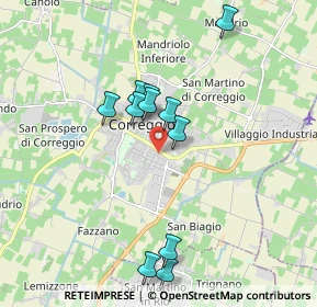 Mappa Via Alcide De Gasperi, 42015 Correggio RE, Italia (1.73545)