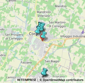 Mappa Via Alcide De Gasperi, 42015 Correggio RE, Italia (1.48364)