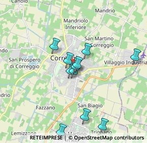 Mappa Via Alcide De Gasperi, 42015 Correggio RE, Italia (1.57545)