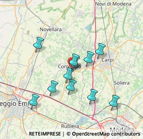 Mappa Via Alcide De Gasperi, 42015 Correggio RE, Italia (6.24)