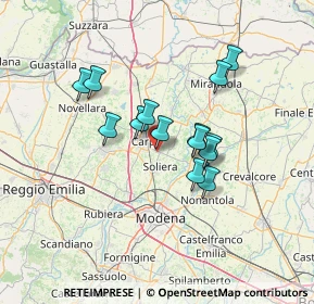 Mappa Via Archimede, 41019 Limidi MO, Italia (10.77143)