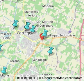 Mappa Via Ardione, 42015 Correggio RE, Italia (2.90182)