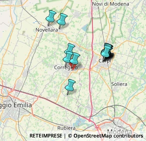 Mappa Via Ardione, 42015 Correggio RE, Italia (6.30438)